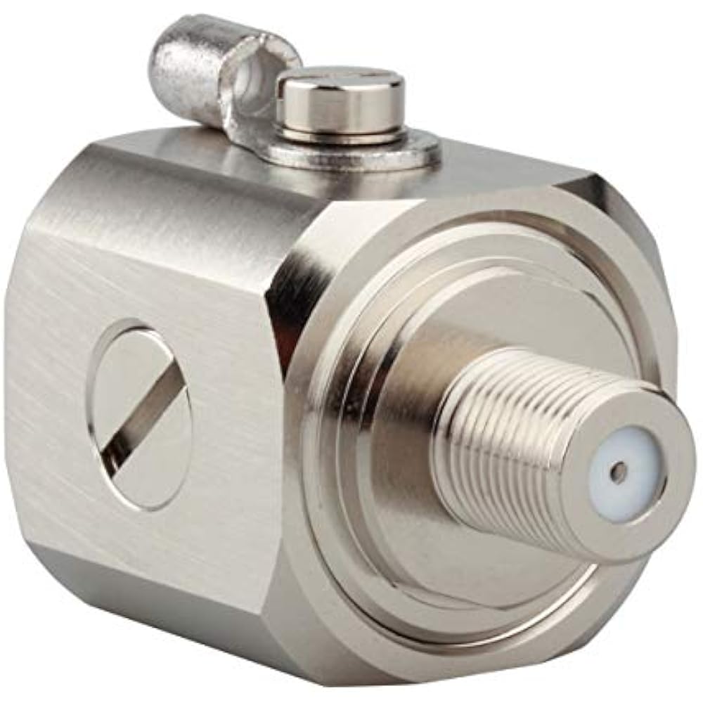 Coaxial Lightning Arrestor Surge Protector FType Female FFemale 75