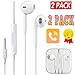 Earbuds, New Earphones Best Headphones for 6s/6/5s/5/4s/se/5c/4/7/8/X 3.5mm Wired Microphone 2 Packthumb 1