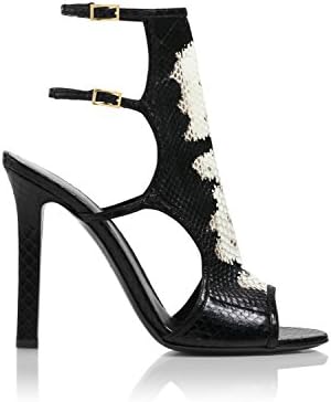 Tamara Mellon Chief Designer Jimmy Choo Bad Girl Sandal Booties 10.5 Black/White