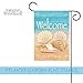 Toland Home Garden 117073 Welcome Shells Summer Flag 12x18 Inch Double Sided Summer Garden Flag for Outdoor House Beach Flag Yard Decoration