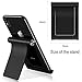 Cell Phone Stand for Desk, TORRAS ABS Adjustable Desktop Cradle Stand Holder for iPhone X / 8 / 7 / 6 Plus, Kindle, iPad, Mobile Phone and Tablets (Up to 8 inch) - Black