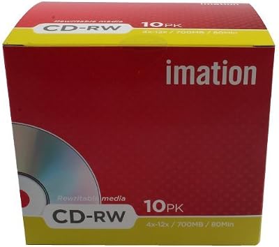 Imation CDRW 4-12X 10 Pack Retail Showbox - MTV
