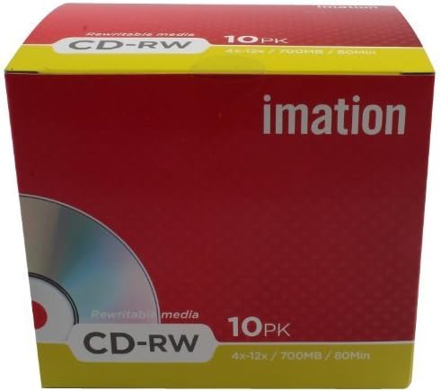 Imation CDRW 4-12X 10 Pack Retail Showbox - MTV
