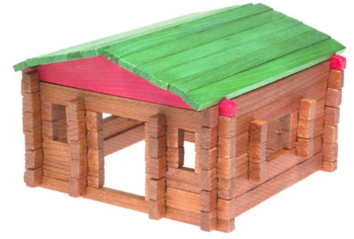 Classic LOG Cabin Playset in Canister 140 Pcs #20001