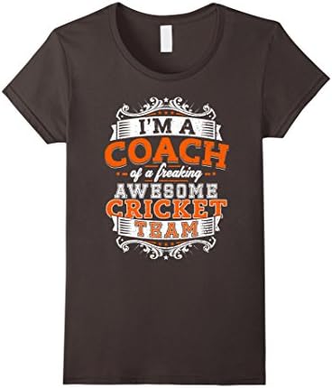 Women's Cricket Coach T-shirt: Gift for your cricket coach shirt Large Asphalt