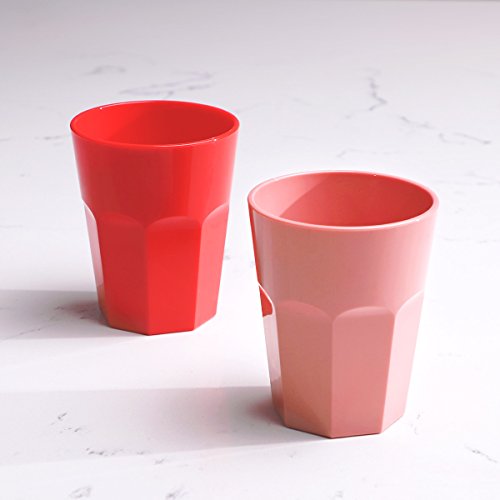 Cupture The Small Cup - Plastic Tumblers, 12 oz, 6-Pack (Assorted Colors)