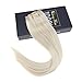 Sunny Ombre Clip in Hair Extensions Human Hair Invisible Clip in Hair Extensions Human Hair Light Brown Ombre Platinum Blonde Human Hair Clip in Extensions Ombre Hair Extensions 7pcs 14inch