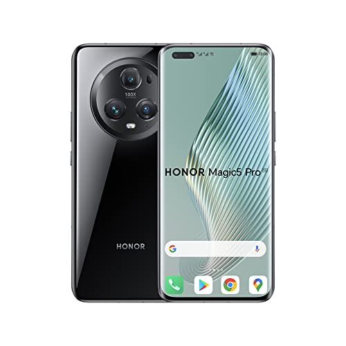 Honor Magic5 Pro Smartphone 5G, 12+512 Go, Écran Incurvé AMOLED 6,81" HDR 120 Hz, Triple Caméra 50…