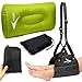 Araloo - Airplane Footrest Hammock and Inflatable Lumbar Pillow - Airplane Comfort - Travel Foot Rest - Prevents Leg Swelling and Soreness - Provides Lower Back Support, Relaxation and Comfort
