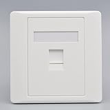 N+B CAT6 Gigabit Ethernet RJ45 LAN Network Socket Faceplate Dual-Pass Female to view 6
