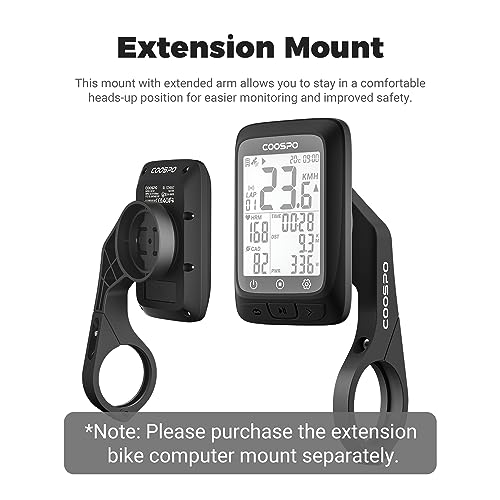 COOSPO Bike Computer GPS Wireless, ANT+ Cycling Computer GPS with