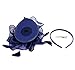 Urban CoCo Women's Vintage Flower Feather Mesh Net Fascinator Hair Clip Hat Party Wedding (Navy Blue-Series 4)