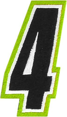 American Kargo Number Patch - #4 - Hi-Vis/Black 3550-0215