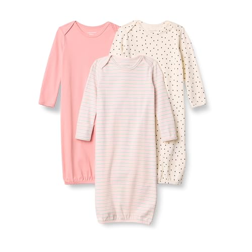 Amazon Essentials Unisex-Baby Long Sleeve Sleeper Cotton Gown