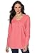 Roamans Women's Plus Size Ultimate Henley Pocket Tee With Sweetheart Neck