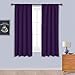 NICETOWN Blackout Curtains for Living Room - Triple Weave Home Decoration Thermal Insulated Solid Rod Pocket Blackout Drapes for Bedroom(Set of 2, 42 x 63 Inch, Royal Purple)