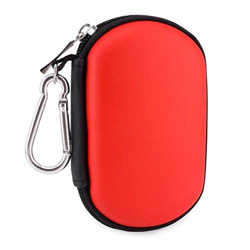 Wolven Universial Portable Waterproof Shockproof Electronic Accessories Organizer Holder/USB Flash Drive Case Bag - Red