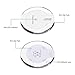 Qi Wireless Charger, Slepwel Fast Charging Pad for iPhone X / 8 / 8 plus /Samsung Galaxy Note 8 / S8 / S8 Plus / S7 Edge/ Universally compatible with all Qi enabled phones(White)