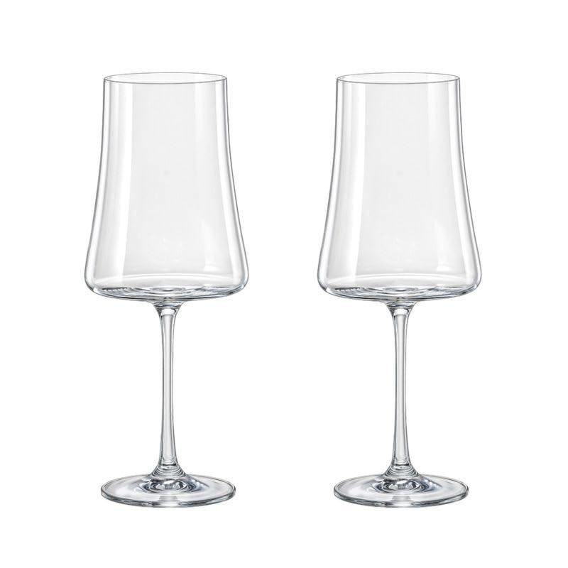 Taças de Cristal Bohemia Para Vinho - Linha Xtra 460ml - 2 Peças