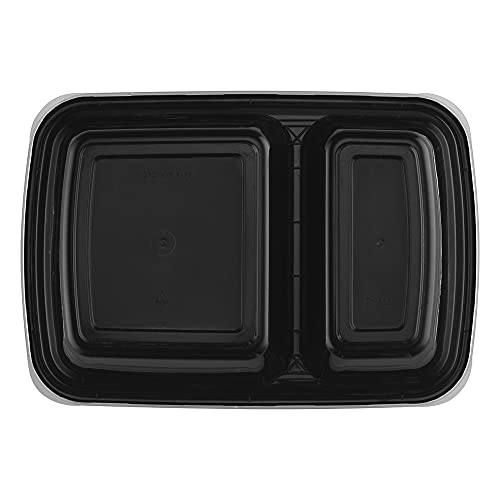 TIYA Takeout Food Containers 32 oz Bulk 150 Pack with Lids Plastic