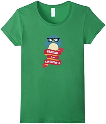 Womens Reading is my Superpower T-Shirt for Women, Men and Kids Large Grass