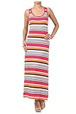 G2 Chic Women's Spring Summer Casual Colorful Maxi Dress