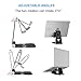 Foldable Universal Desktop cell phone stand tablet stand holder, Aluminum apple iwatch stands charging dock cradle For all Android Smartphone,iWatch (38mm 42mm) and Tablet (Up to 12.9 inch) Black
