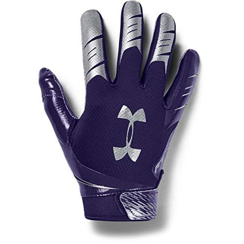 under armour purple football gloves