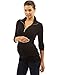 PattyBoutik Mama Zip Collar Maternity Tunic Top