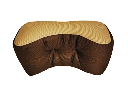 Memory Foam Lumbar Support Cushion - Back Support Pillow with Ergonomic Design for Comfort, Pain Ease, Back Protection and Postural Improvement - Office, Car, Chair (Brown, Large 17”x10”x6”) - Thumbnail 4