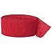 Crepe Paper Streamers, 500 Feet, Red