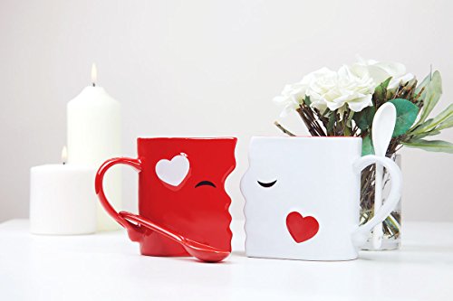 Kissing Mugs & Spoons Set - Image 4