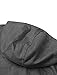 uxcell Men's Sleeveless Slim Fit Hoodie Vest Zipper Drawstring Gilet Jacket with Pockets 46 Gray