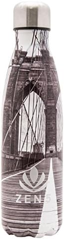 Zen 5 Water Bottle-1 Pack-Brooklyn Bridge Classic Design