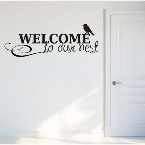 WallStickersUSA Wall Sticker Decal, Welcome To Our Nest, Medium