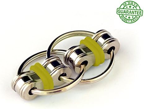 Flippy Chain Fidget Toy Relieve Sensory Flappy Hand Stress Anxiety Reducer for Autism ADD ADHD Keep Hands Fingers Busy Quit Smoking And Nail Biting For Adults Kids and Children Prime By Ombrace