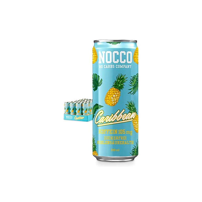 NOCCO BCAA Caribbean 24 x 330ml Proteinreiches Energy - Getränk ohne ...