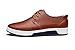 ZZHAP Men's Casual Oxford Shoes Breathable Flat Fashion Sneakers 02Brown US 11