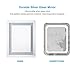 CO-Z Modern LED Bathroom Mirror, Dimmable Rectangle Lighted Touch Wall Mirror with Lights and Dimmer, Wall Mounted Contemporary Light Up Vanity Cosmetic Backlit Bathroom Mirror (24