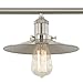 Light Society Avenue 3-Light Kitchen Island Pendant, Brushed Nickel, Vintage Modern Industrial Chandelier (LS-C174)