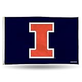 NCAA Illinois Fighting Illini Banner Flag 3-Foot by 5-Foot