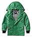 Hiheart Boys Waterproof Hooded Jackets Cotton Lined Rain Jackets Green 4T