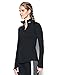 Under Armour Women's ColdGear 1/2 Zip, Black/Black, Medium