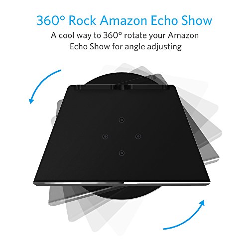 Stand-for-Echo-Show-YoFeW-Full-Aluminum-Stand-Mount-for-Amazon-Echo-Show-360-Rotatable-Metal-Base-Protector-Accessories-for-Amazon-Show-with-Precision-Bearings-Black