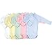 Under the Nile Long Sleeve Side Snap Babybody, Ice Blue, (Newborn - 3 Months)