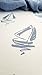 Pack N Play Portable Crib Sheet Set 100% Jersey Cotton 2 Pack - Dusty Blue Nautical Print