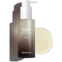 Haruharu Wonder Black Rice Moisture Deep Cleansing Oil 5.1 fl.oz / 150ml | Korean Facial Cleanser, Makeup Remover | Vegan, Cr