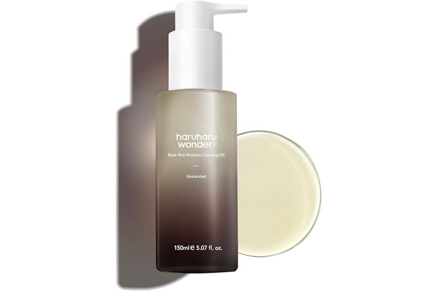 HARUHARU wonder Black Rice Moisture Cleansing Oil, Double Cleansing, Daily Makeup Remover, Pore Oil Cleanser, Korean Skincare, For sensitive, Non-comedogenic, 5.1 fl oz