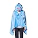 BT21 Official Merchandise by Line Friends - MANG Character Hooded Throw Blanket for Indoor/Outdoor, Blue