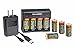 Power2000 CR-123A8 8-Pack Rechargeable CR-123A LiFePO4 Battery & Charger Kit with USB Adapter